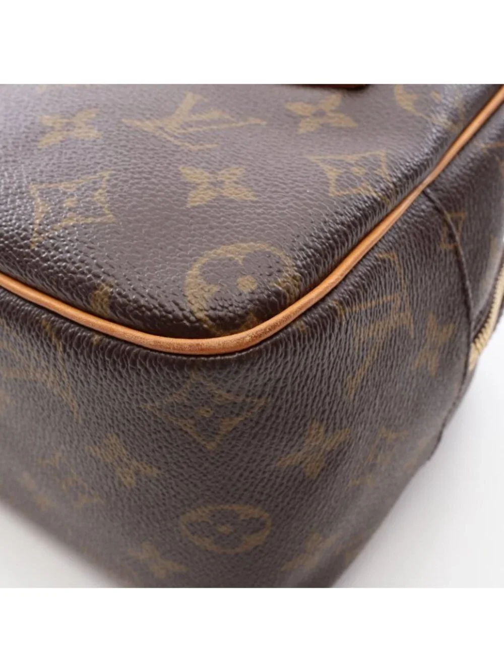 Louis Vuitton Shoulder Bag Cite MM Co Ting Canvas Leather